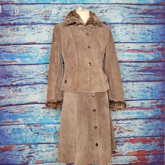 VTG 1970's SkinCheetahs Leather Skirt And Coat. AAAAAMAZING!!!! - Picture 3 of 13